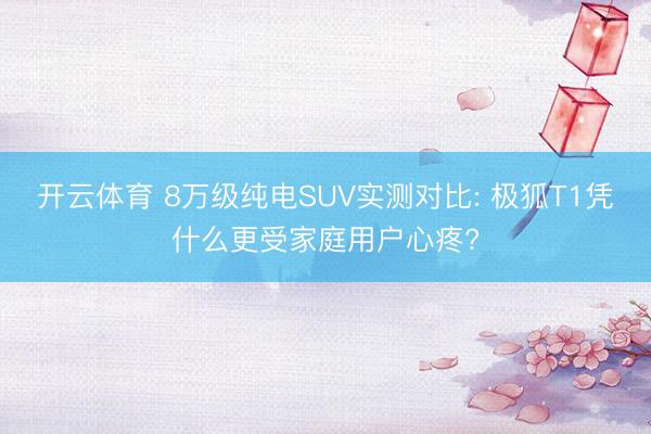 开云体育 8万级纯电SUV实测对比: 极狐T1凭什么更受家庭用户心疼?