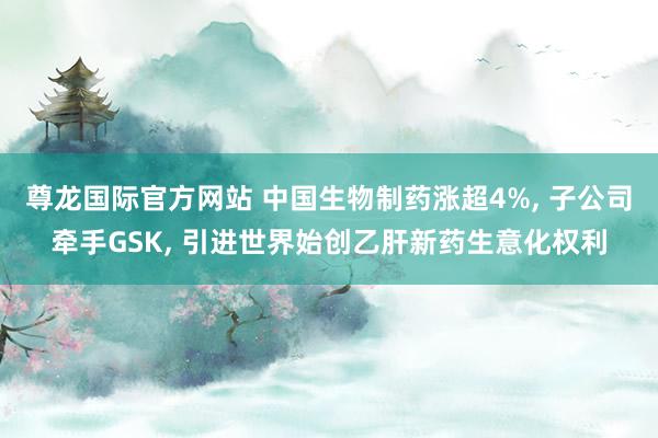 尊龙国际官方网站 中国生物制药涨超4%， 子公司牵手GSK， 引进世界始创乙肝新药生意化权利