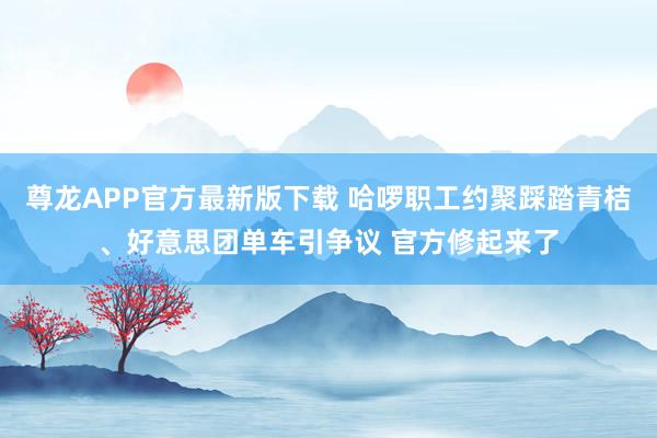 尊龙APP官方最新版下载 哈啰职工约聚踩踏青桔、好意思团单车引争议 官方修起来了